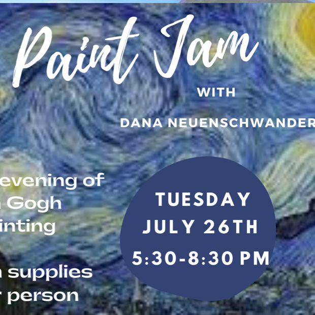 Paint Jam July FORMED AN ARTIST COLLECTIVE LLC