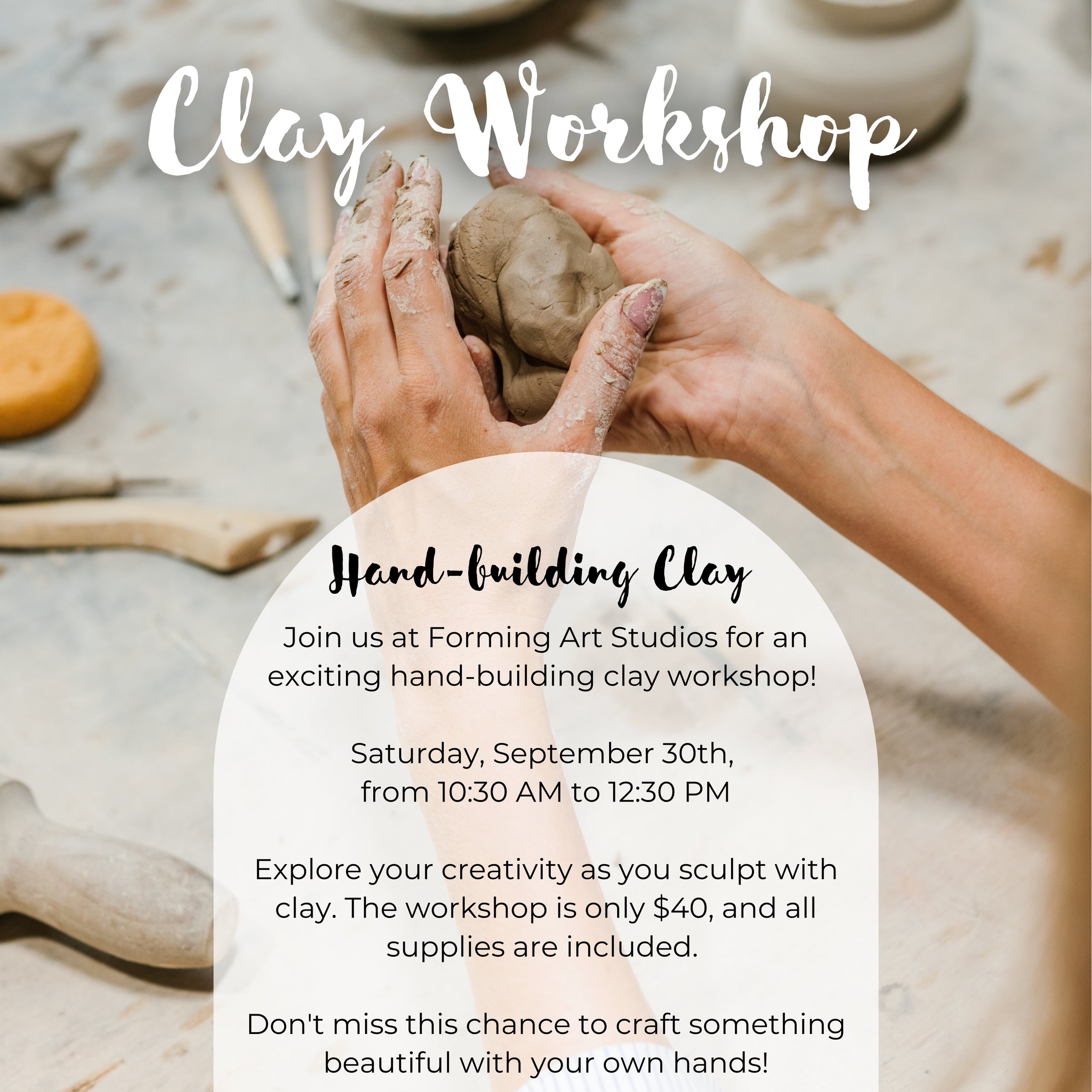 HandBuilding Clay FORMED AN ARTIST COLLECTIVE LLC